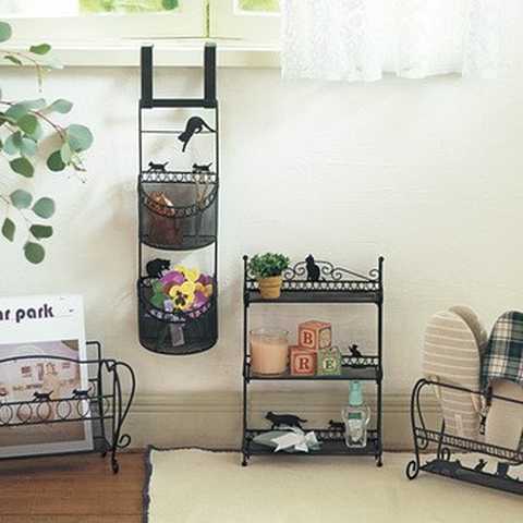 影ニャーファミリーが整理整とんをお手伝い インテリアがおしゃれになるワイヤーコレクション