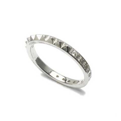 STUDS SINGLE RING S -SILVER-