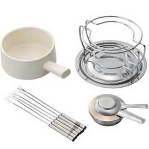 キントー チーズフォンデュセット 3－4人用 ホワイト 16393