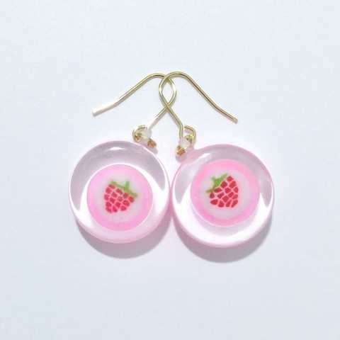 飴のピアス　ベビーイチゴ