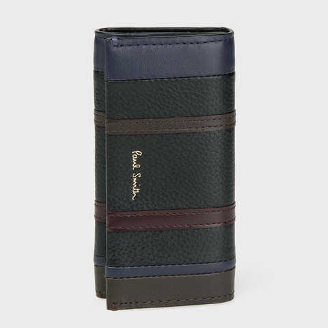 アップリケストライプ キーケース