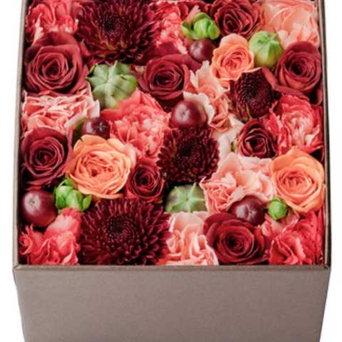 フレッシュフラワーボックス、小　「オータムデイズ」