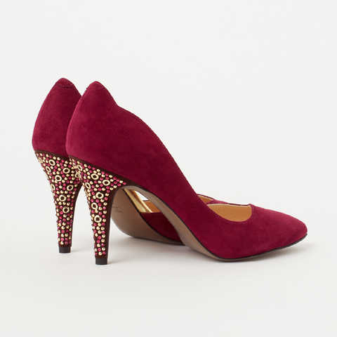 全方位ラグジュアリー☆デコラティブヒールパンプス