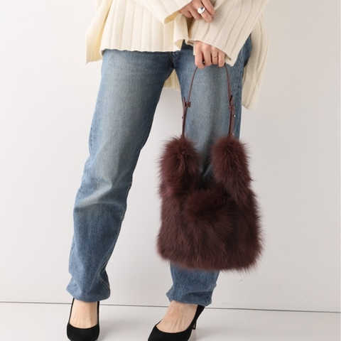 【Le Vernis/ル・ベルニ】 ショルダーファーショルダーバッグ