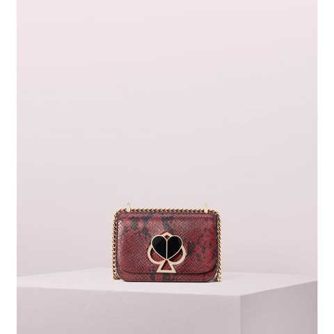 ニコラ スネーク エンボス ツイストロック スモール コンバーチブル チェーン ショルダー バッグ