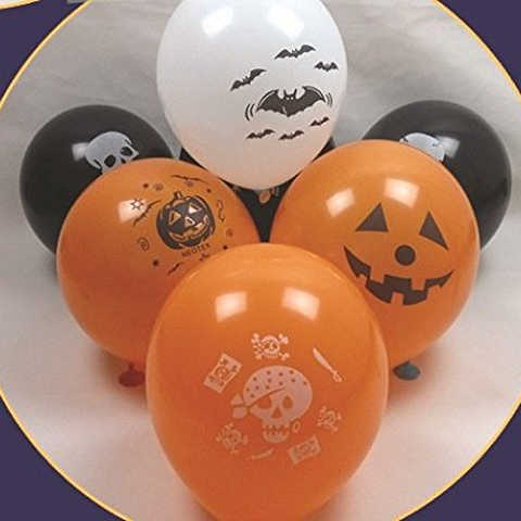 MUYI 　Halloweenシリーズ　　多彩な風船　　約100個　　30cm