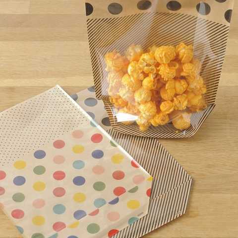 片面透明袋 マチ付