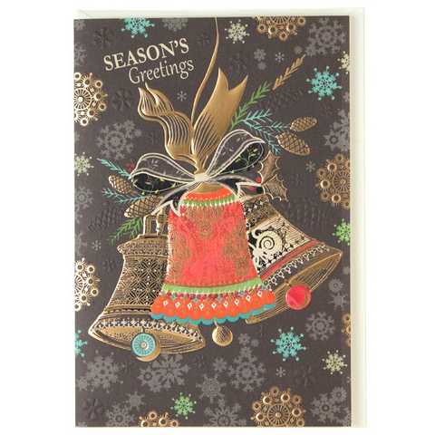 カラーチャート　クリスマスカード　ブラウンベル