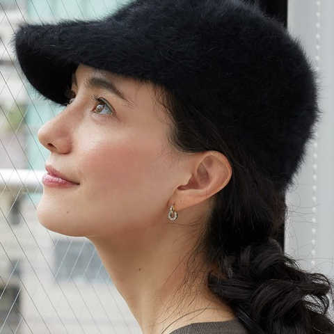 CATERINA BERTINI CF フェイクFURキャップ