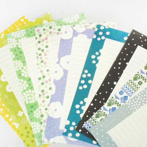 和紋絵手紙「花飾り」[W-013]