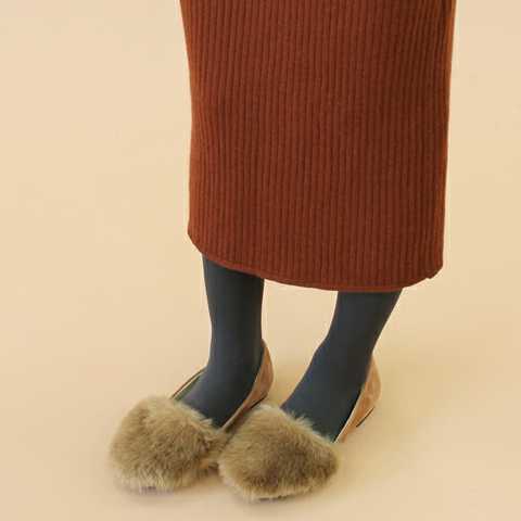 【RiiiKa/リーカ】ファーフラットシューズ