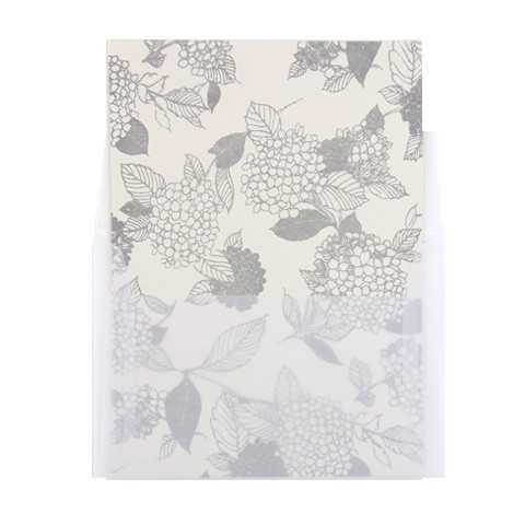 夜長堂 レターセット （あじさい）