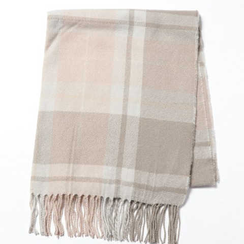 CR ニュアンスカラーチェックストール