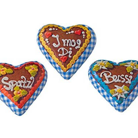 Heilemann / ハイレマン アルプスシリーズ ハート型ヌガーレープクーヘン 3個入りパック - ドイツ