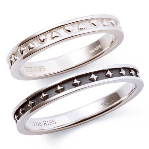 シルバー ペア リング SR361WH-362BK