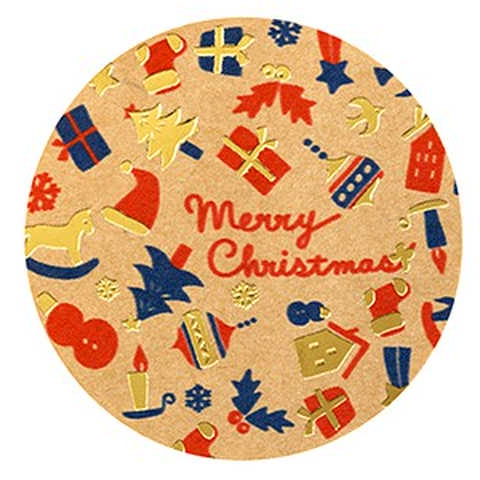 クリスマスギフトシール トイボックス(24片入)