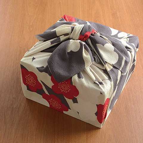 70 光悦ちりめん友禅 梅 グレー