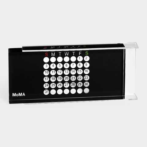 MoMA アクリル万年カレンダー ブラック