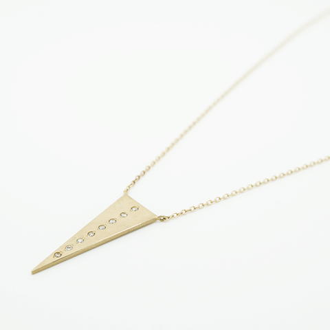 BANNER necklace with diamonds