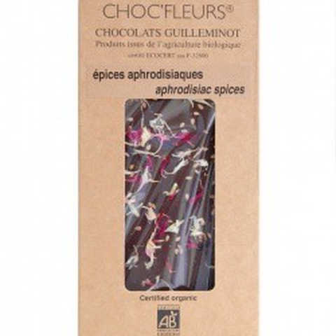 CHOC'FLEURS　花チョコレート"アフロディーテのスパイス"(100g)[フランス・サントル圏]