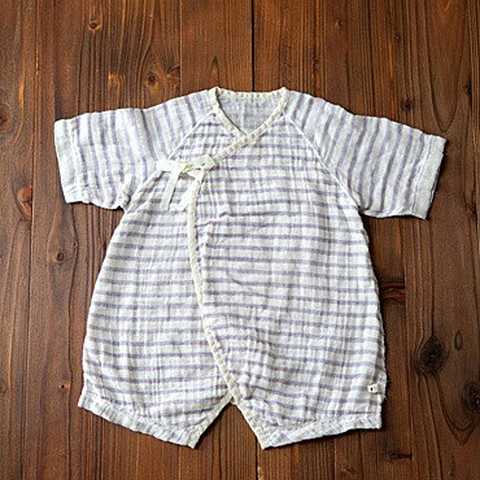 ボーダーベビー肌着