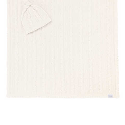  BABY BLANKET CABLE & CAP