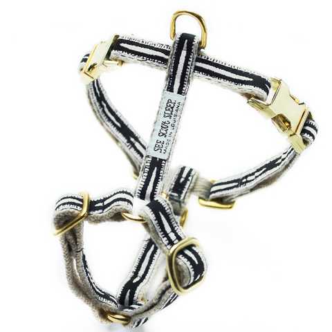 Braveheart Harness, Cream & Black (ブレイブハート・ハーネス, クリーム & ブラック)