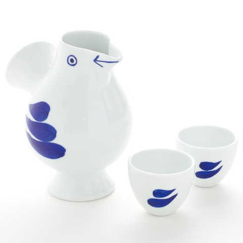 徳利とお猪口 おさけとり［波佐見焼］