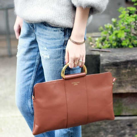 ≪予約≫【CHRISTIAN VILLA】メタルハンドルミニバッグ◆