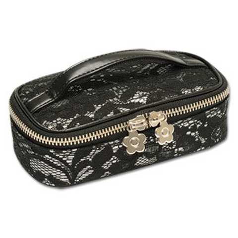 ラメオンレース バニティショート（ブラック）