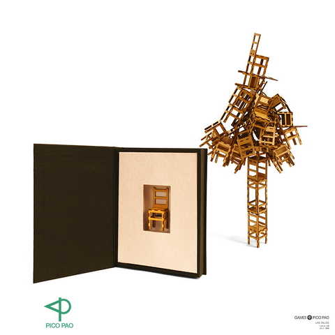 木製チェア 積み上げ バランスゲーム