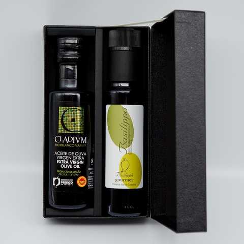 エキストラヴァージンオリーブオイル2種『クラディウン・バシリッポ・グルメ』ギフトセット
