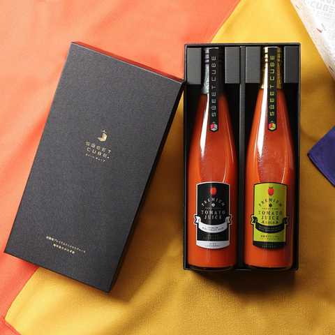 シーキューブ・トマトジュース500ml　ゴールドレーベル・ブラックレーベル2本入り　飲み比べセット