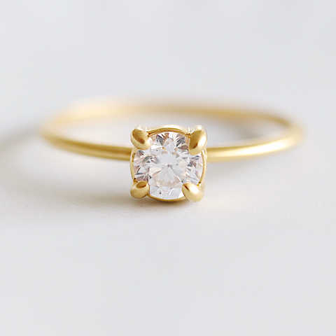 ラウンドカット ジルコニアリング