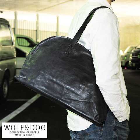 WOLF&DOG 馬革ボストンバッグ メンズ 本革 A4 日本製