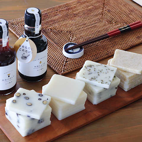 稲ほ舎のお餅とぽんず醤油のセット