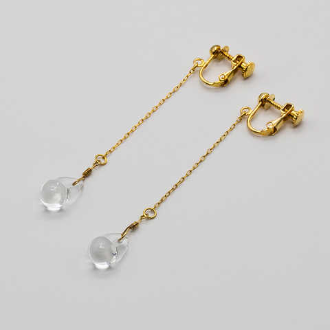 HARIO Lampwork Factory ハリオランプワークファクトリー イヤリング ティアーズ NR-00828