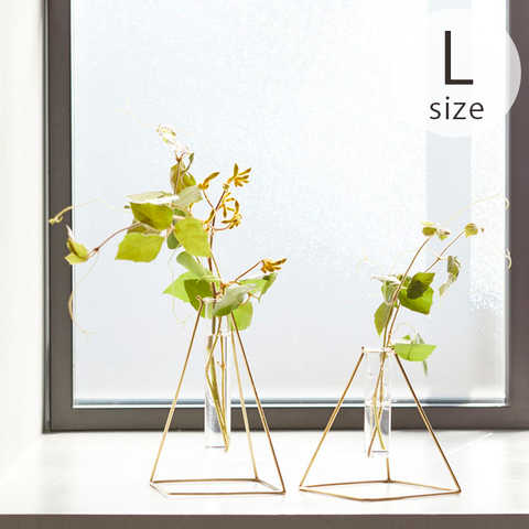 Horn Please ホーン プリーズ BRASS フラワースタンド W/GLASS L