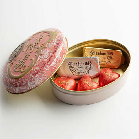 Caffarel（カファレル） オーバル ミニ缶 5粒入り  [ショッピングバッグ付き]