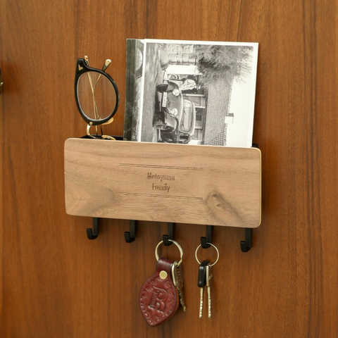 名入れ 山崎実業 tower RIN ホルダー付きマグネットキーフック