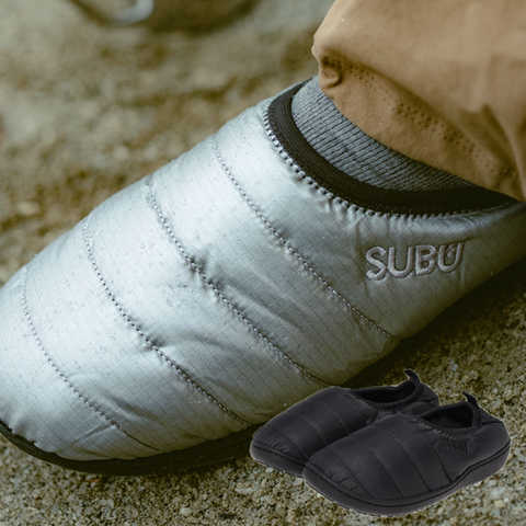 SUBUpackble スブ スブパッカブル レディース 外履き スリッパ  ブラック