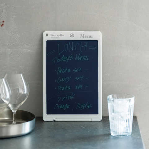 名入れ 電子メモパッド 12インチ ブギーボード [スタイラスペン付き/筆圧感知/ロック機能 ]