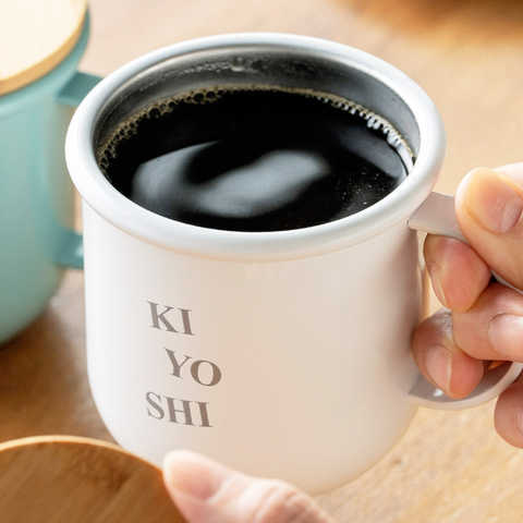 名入れ サーモステンレスマグ 350ml [蓋付き/保冷保温]