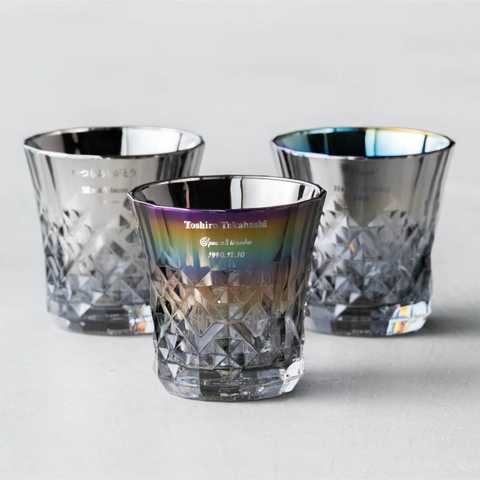 名入れ チタングラス PROGRESS Rex 宇宙 ロックグラス 265ml [専用ボックス付き]