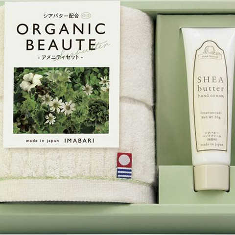 オーガニックボーテ 今治タオルとハンドクリームのセット 29020