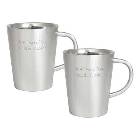 【名入れ】ダブルウォールマグ ペア