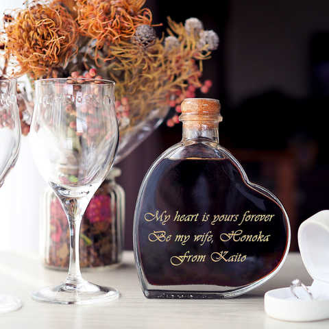 【名入れ】ハート型スウィートワイン