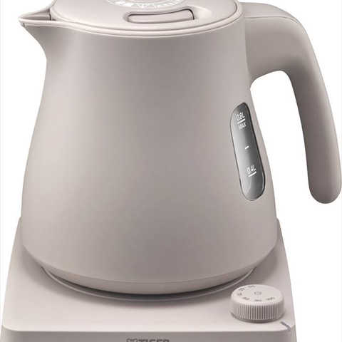 タイガー魔法瓶 温度調節機能付蒸気レスケトル0.8L PTV-A080CB ブロンドベージュ