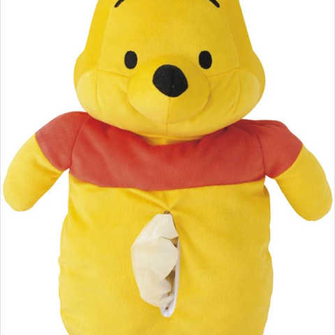 くまのプーさん キュートふわふわ/プー ティッシュボックスカバー 4992272701715