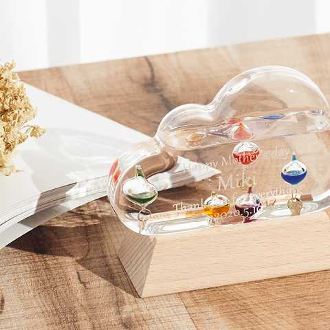 【名入れ】ガリレオ温度計 雲